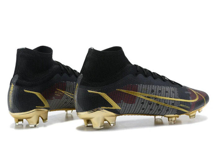 Nike Mercurial Superfly 8 Elite FG Black Gold Football Boots