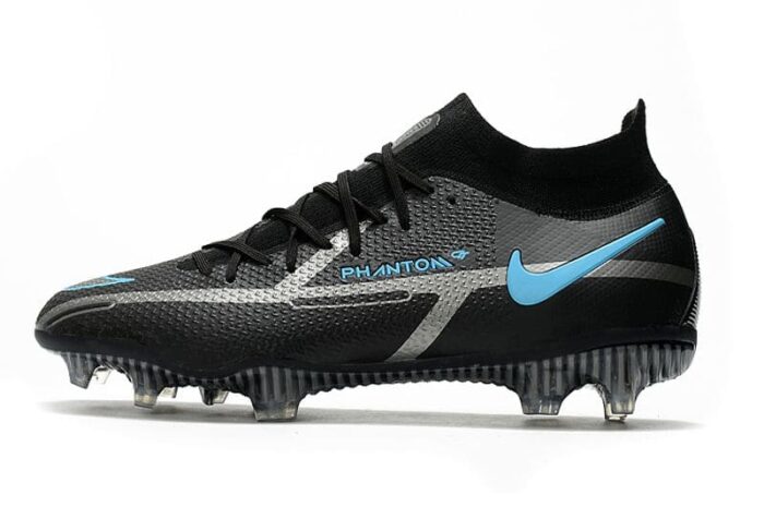 Nike Phantom GT II Elite DF FG Black Iron Grey University Blue Football Boots