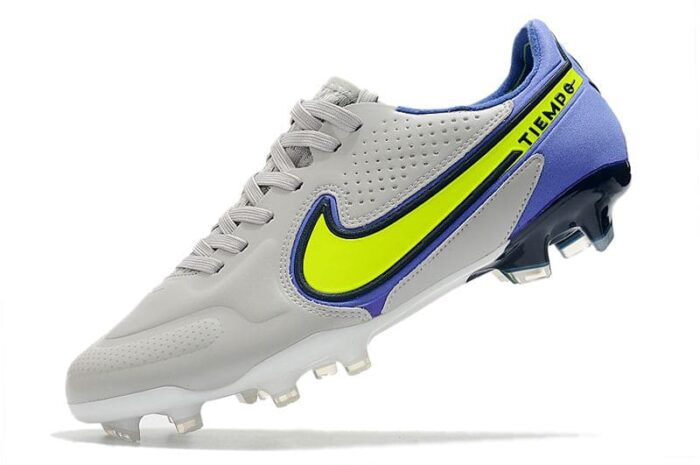 Nike Tiempo Legend 9 Elite FG Grey Fog Sapphire Volt Football Boots