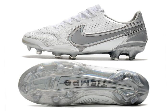 Nike Tiempo Legend 9 Elite FG Focus Limited Edition White Pure White Wolf Grey Football Boots