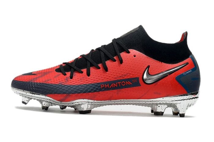 Nike Phantom GT Elite DF FG x Skepta Bloody Chrome University Red Black Cool Grey Football Boots