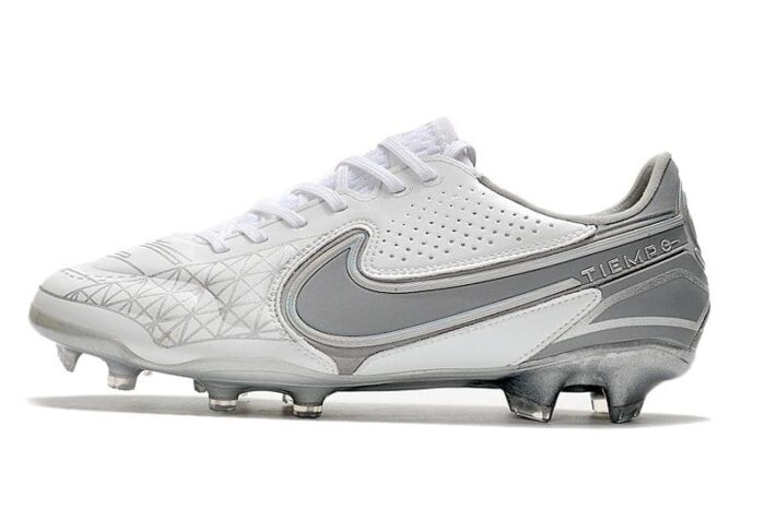 Nike Tiempo Legend 9 Elite FG Focus Limited Edition White Pure White Wolf Grey Football Boots