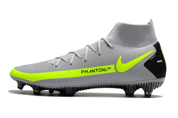Nike Phantom GT Elite Dynamic Fit FG Grey Yellow Football Boots
