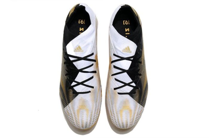 Adidas Nemeziz 19 .1 FG White/Gold Metallic/Core Black Football Boots
