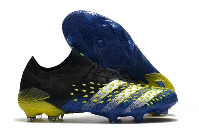 Adidas Predator Freak.1 Low FG - Blue/Core Black/White/Solar Yellow Football Boots