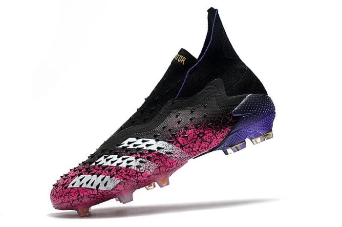 Adidas Predator Freak +FG 'Superspectral'- Core Black/White/Shock Pink Football Boots