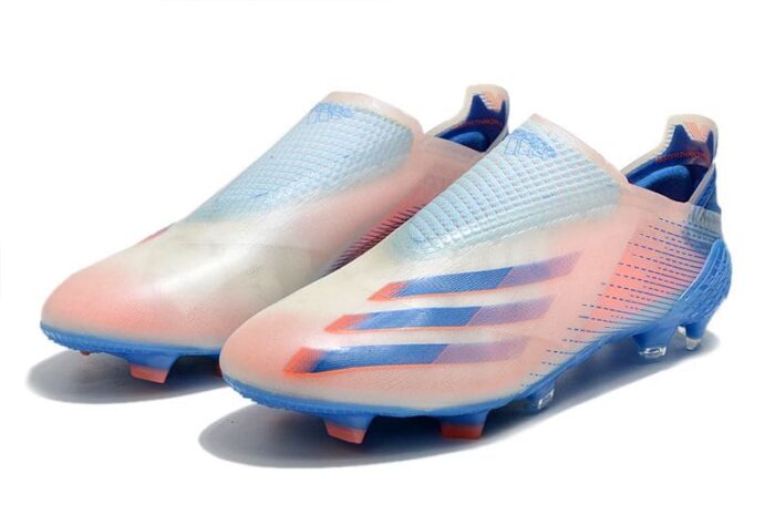 Adidas X Ghosted FG Blue Pink Whte Cleats Football Boots