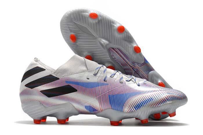 Adidas Predator Nemeziz Messi Rey Del Balon .1 FG Silver Black Scarlet Football Boots