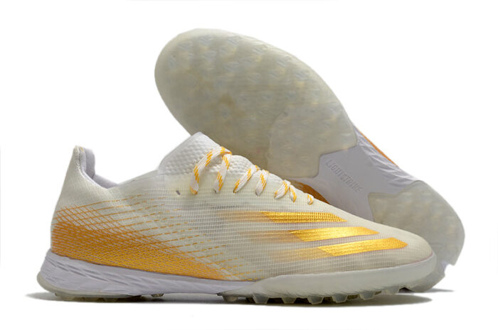 Adidas X Speedflow 3 Turf White Gold Football Boots