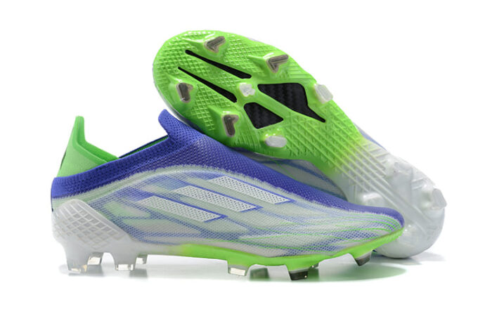 Adidas X Speedflow+ FG Footwear White Screaming Green Sonic Ink Football Boots