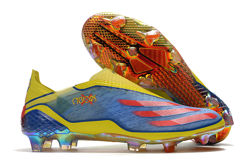 Adidas X Ghosted FG blue and yellow Football Bootsa
