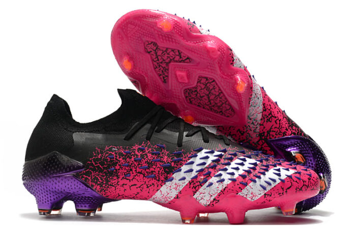 Adidas Predator Freak.1 Low FG Core Black/White/Shock Pink Football Boots