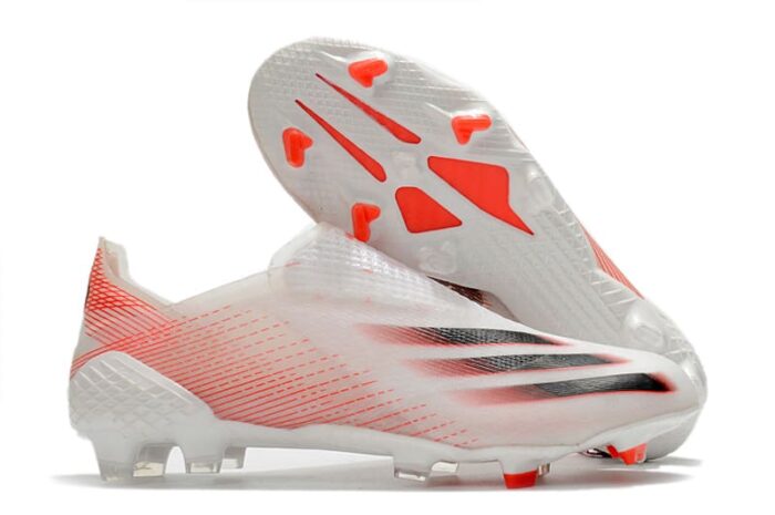 Adidas X Ghosted FG - White Orange Black Football Boots