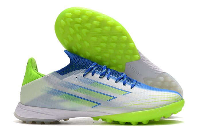 Adidas X Speedflow.1 TF White Screaming Green Sonic Ink Football Boots