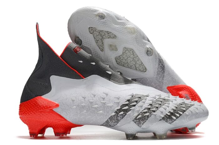 Adidas Predator Freak+ FG - Grey/Black/Red Football Boots