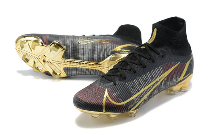 Nike Mercurial Superfly 8 Elite FG Black Gold Football Boots