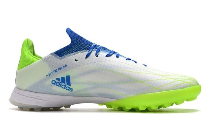 Adidas X Speedflow.1 TF White Screaming Green Sonic Ink Football Boots