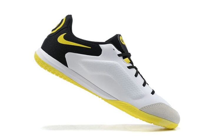 Nike Tiempo Legend 9 Elite IC White Dark Smoke Grey Black Yellow Strike Football Boots