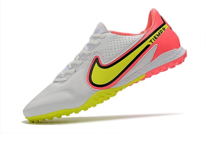 Nike Tiempo Legend 9 Elite IC White Volt Bright Crimson Football Boots