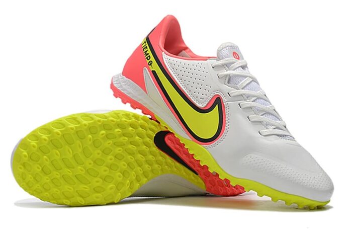 Nike Tiempo Legend 9 Elite IC White Volt Bright Crimson Football Boots