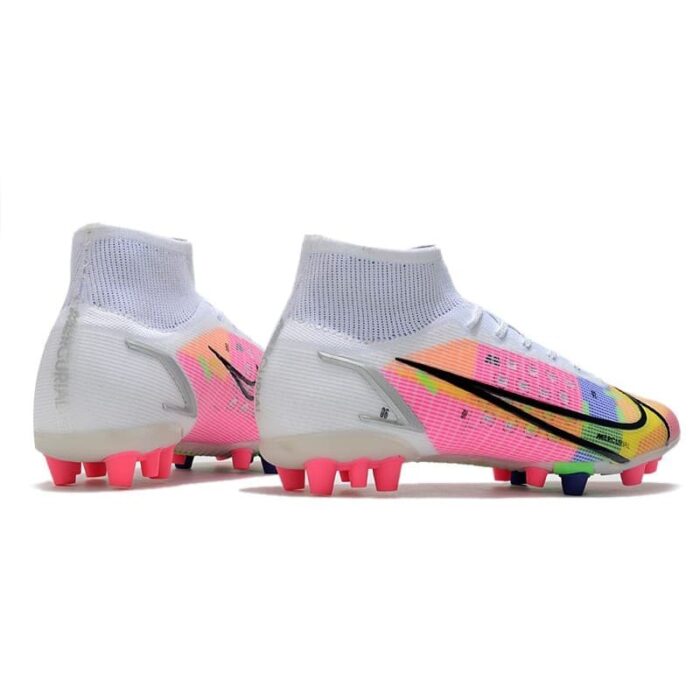 Nike Mercurial Superfly 8 Elite AG White Multicolor Football Boots
