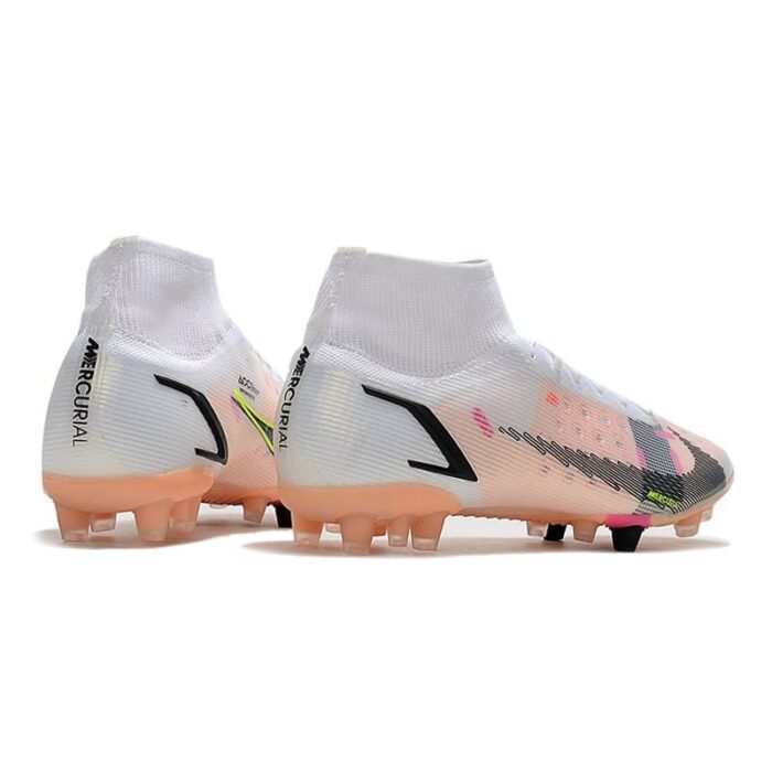 Nike Mercurial Superfly 8 Elite AG White Black Pink Football Boots