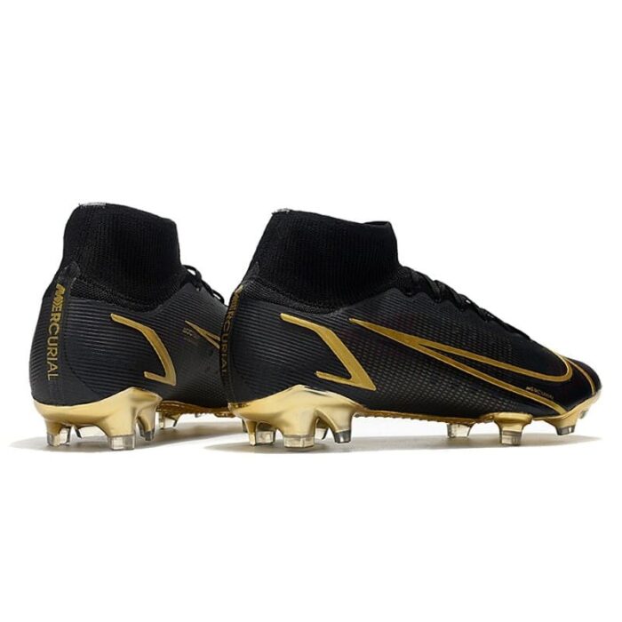 Nike Mercurial Superfly VIII Elite FG Black Gold Football Boots