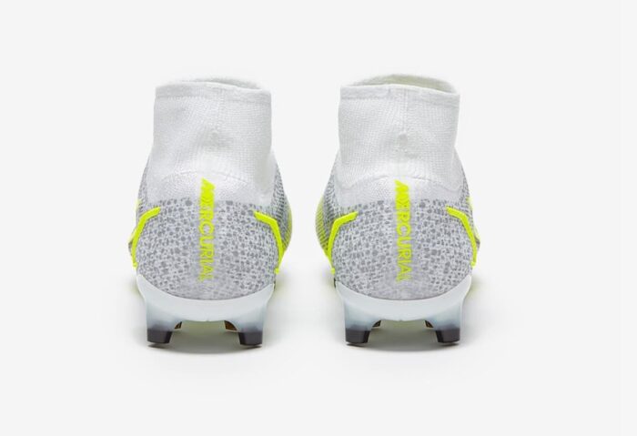 Nike Mercurial Superfly 8 Elite FG - White Black Metallic Silver Football Boots