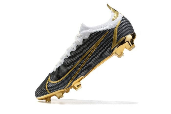 Nike Mercurial Vapor 14 Elite FG White Black Gold Football Boots