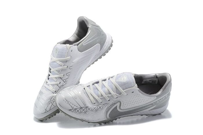 Nike Tiempo Legend 9 Elite Focus TF Dazzling White Pure White Wolf Grey Football Boots
