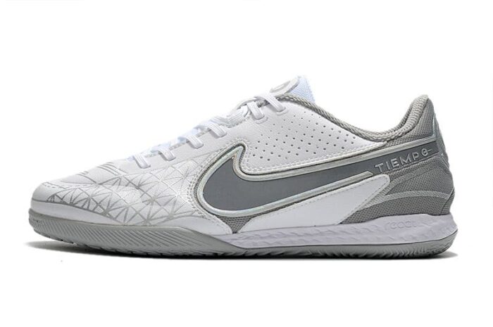 Nike Tiempo React Legend 9 Pro IC White Grey Football Boots