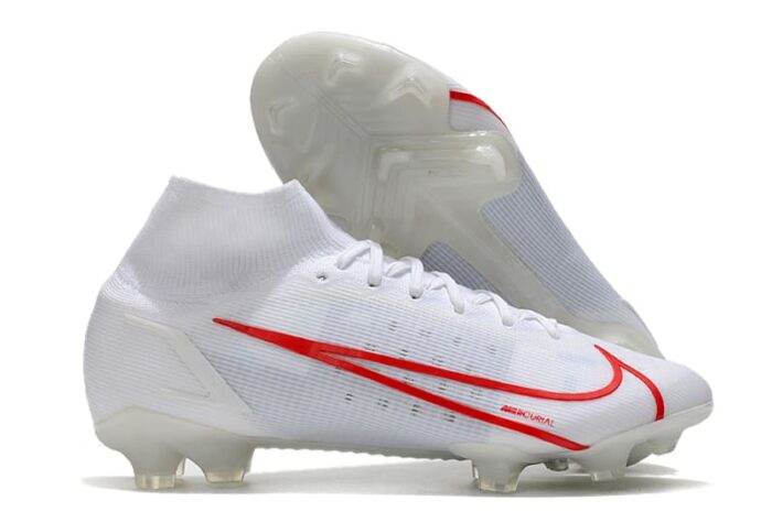 2022 Nike Mercurial Superfly 8 Elite FG White Red Football Boots