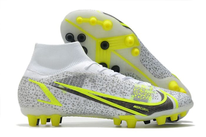 Nike Mercurial Superfly 8 Elite AG-PRO White Black Silver Football Boots