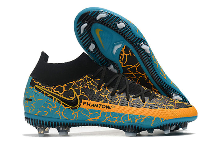Nike Phantom GT Elite 3D FG - Black Yellow Blue Football Boots
