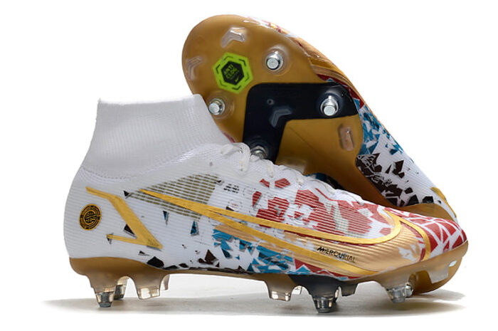 Nike Mercurial Superfly Elite VIII SG-PRO White Red Gold Football Boots