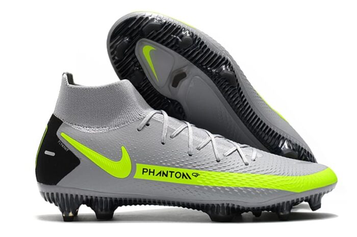 Nike Phantom GT Elite Dynamic Fit FG Grey Yellow Football Boots