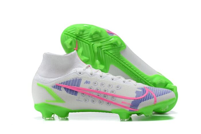 Nike Mercurial Superfly 8 Elite FG White Pink Purple Volt Football Boots