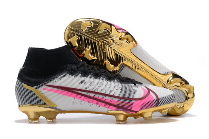 Nike Mercurial Superfly 8 Elite white Pink Gold football Boots