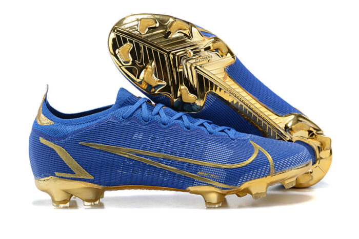Nike Mercurial Vapor 14 Elite FG Blue Gold Football Boots