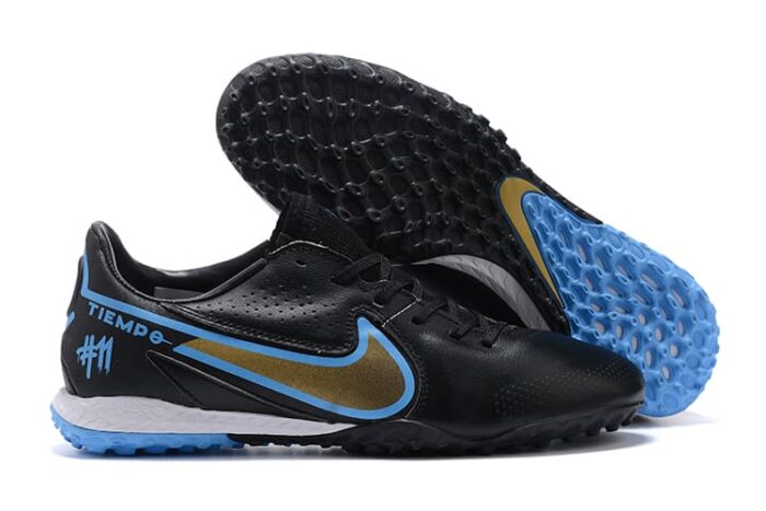 Nike Tiempo Legend 9 Academy TF Black Blue Football Boots