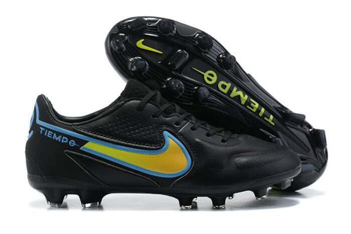 Nike Tiempo Legend 9 Elite FG - Black/Yellow Football Boots