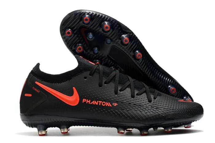 Nike Phantom GT Elite FG - Black/Chile Red/Dark Smoke Grey Football Boots