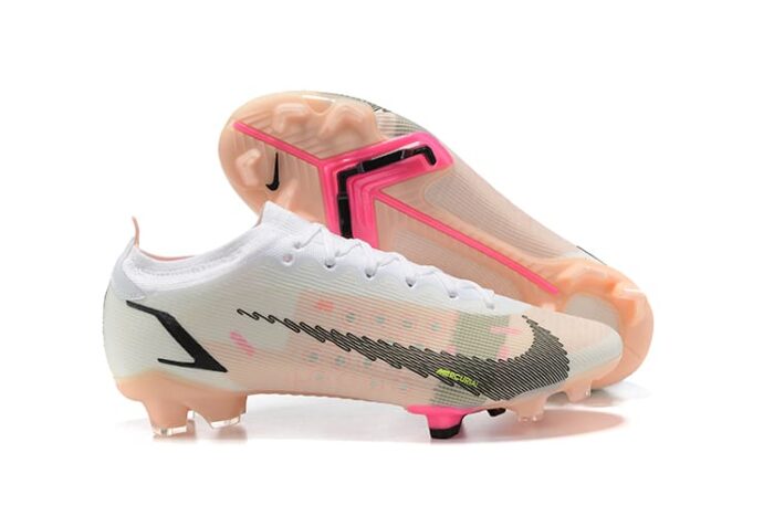 Nike Mercurial Vapor 14 Elite FG - White Black Pink Football Boots