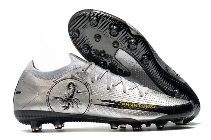 Nike Phantom GT Elite Pure Platinum Black Speed Yellow Metallic Silver Football Boots