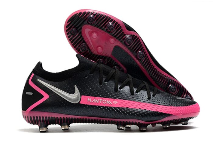 Nike Phantom GT Elite FG - Black/Metallic Silver/Pink Blast Football Boots