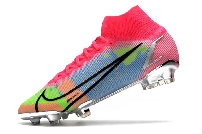 Nike Mercurial Superfly 8 Elite FG White Pink Black Multicolor Football Boots