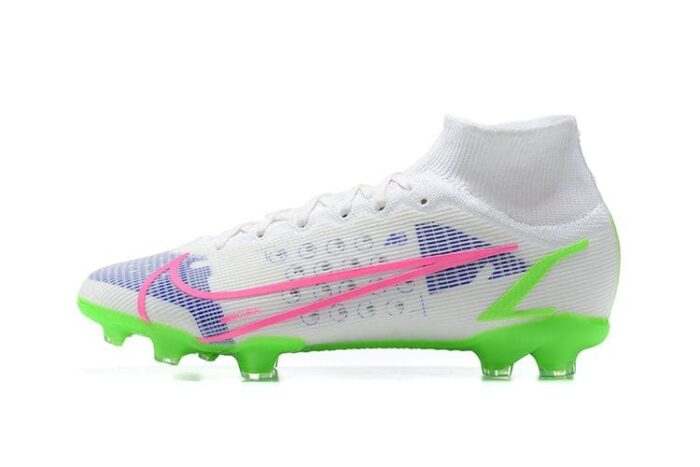 Nike Mercurial Superfly 8 Elite FG White Pink Purple Volt Football Boots