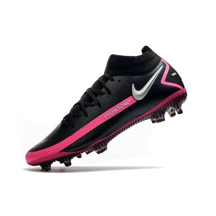 Nike Phantom GT Elite DF FG - Black/Metallic Silver/Pink Blast Football Boots