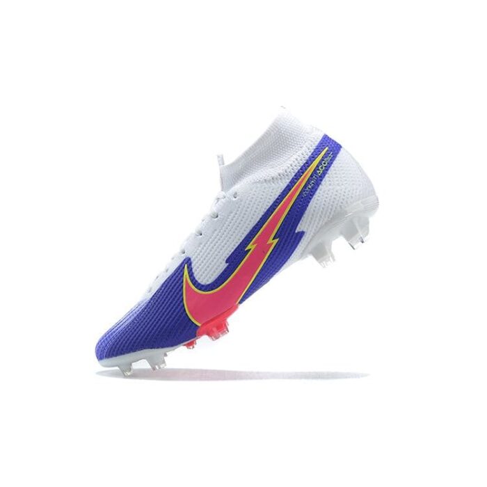 Nike Mercurial Superfly 7 Elite SE FG White Blue PInk Football Boots