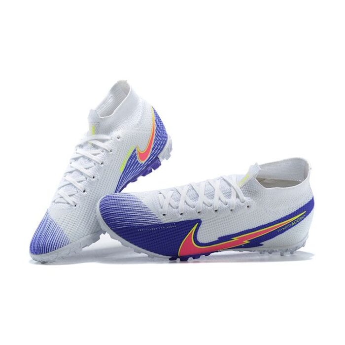 Nike Mercurial Superfly 7 Elite TF White Blue Pink Footbal Boots